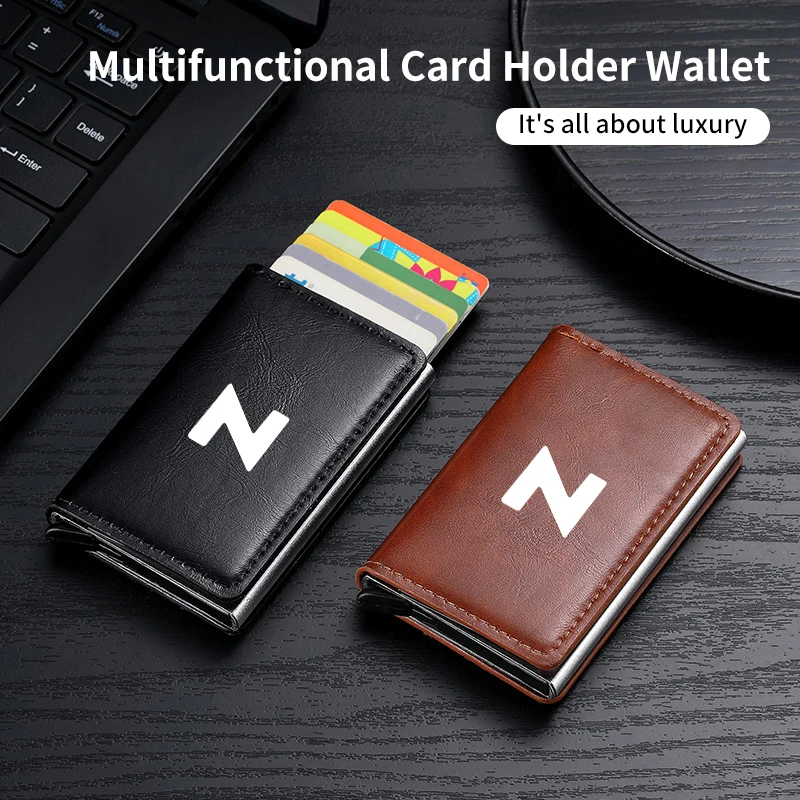 Car Logo Credit Card Holder Bank Card Case Men Women Leather Mini Wallet For Honda Civic Fit Accord Odyssey Legend Stream Insigh