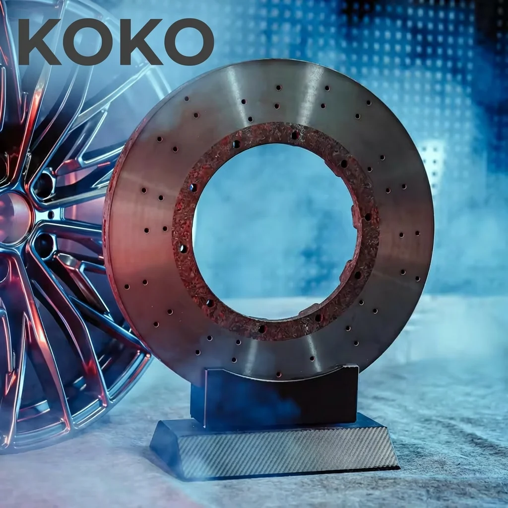 Koko Racing Carbon Ceramic Brake Disc Kit - 1400℃ Heat Resistant, Dust-Free, 600K km Life & Unmatched Brake Feel for BMW M3 F80