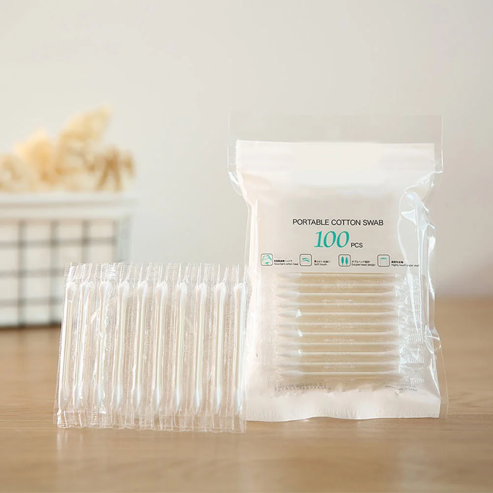 500 قطعة من أعواد القطن المصنوعة من الخيزران، مسحات مكياج للاستعمال مرة واحدة، تنظيف دقيق، أعواد ورقية أكثر صلابة، مستلزمات الاستخدام اليومي #3