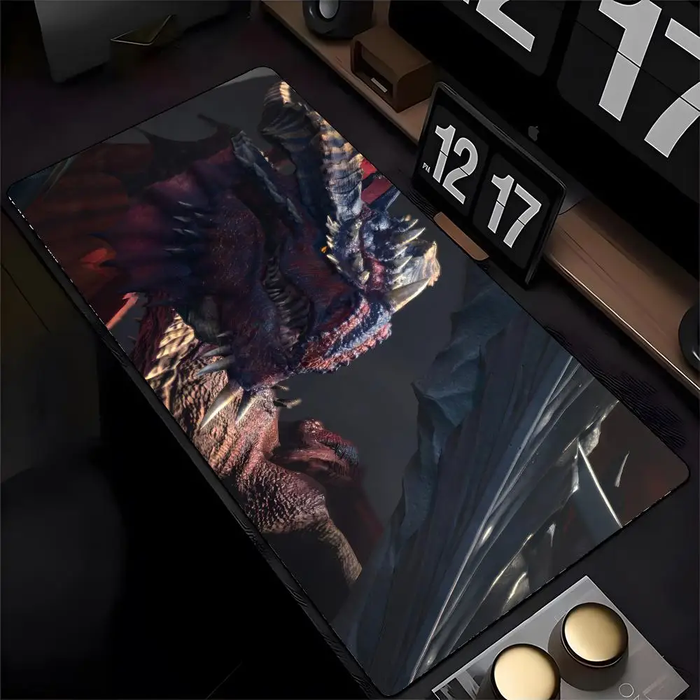 B-Baldurs Gate 3 Mouse Pad Mousepad HD Printing Computer Gamers Locking Edge Non-slip Mouse Pad XXL90x40cm Keyboard PC Desk Pad