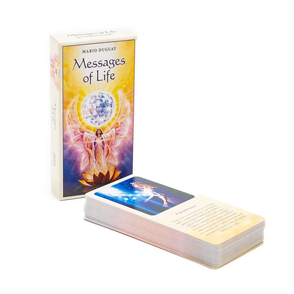

Настольная игра Таро Messages Of Life, 54 шт., английские игральные карты для вечеринок и семейных развлечений, 11,3*4,5 см