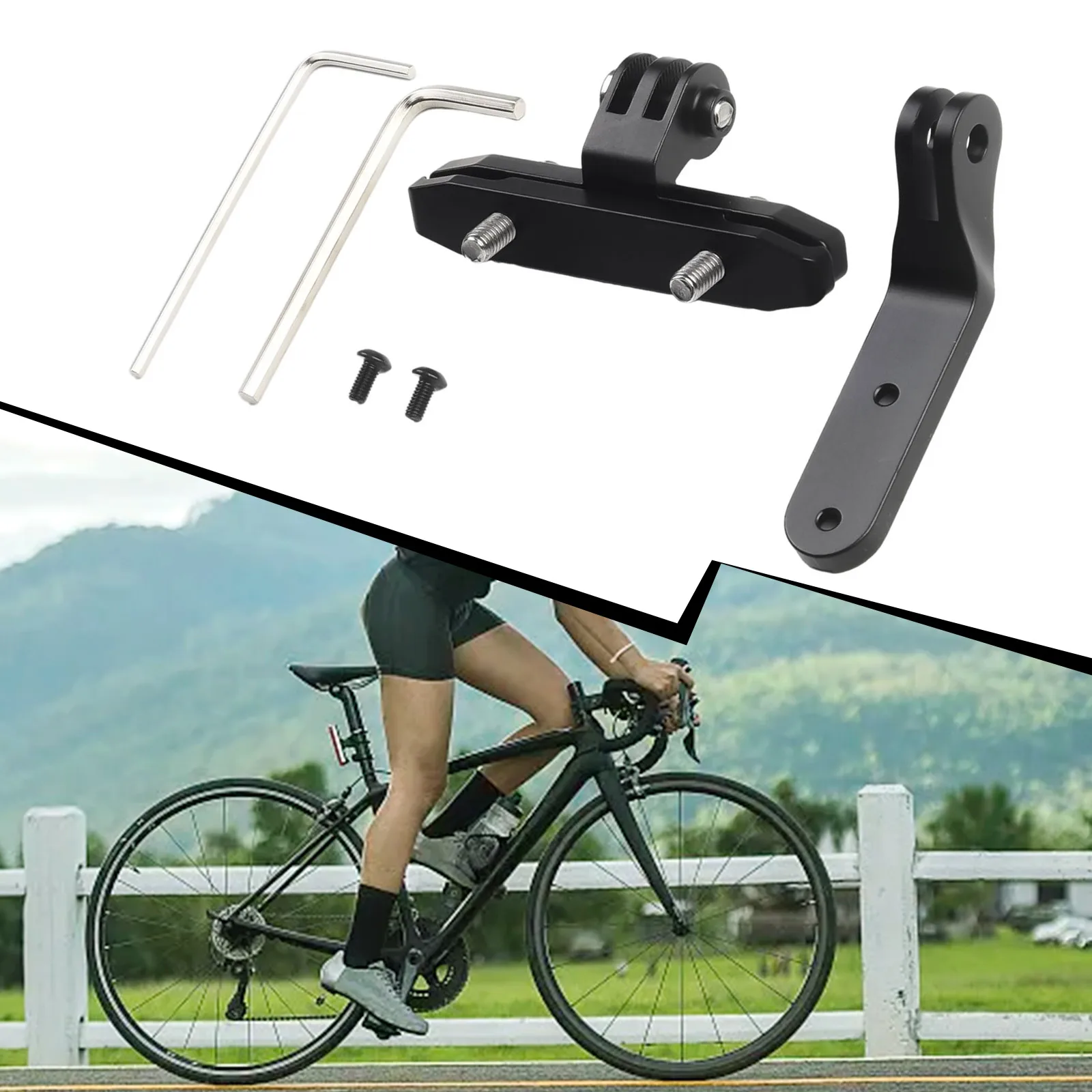 For-Garmin Varia RCT715 Saddle Mount Bracket Bicycle Tail Light Bicycle Saddles Black For-Garmin Varia Saddle Supports