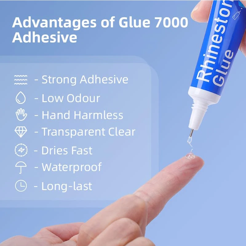 10/15/110ml Clear Glue Rhinestone Clothing Fabric glue Adhesive Glass Plastic Glue Point Diamond Jewelry DIY With Applicator