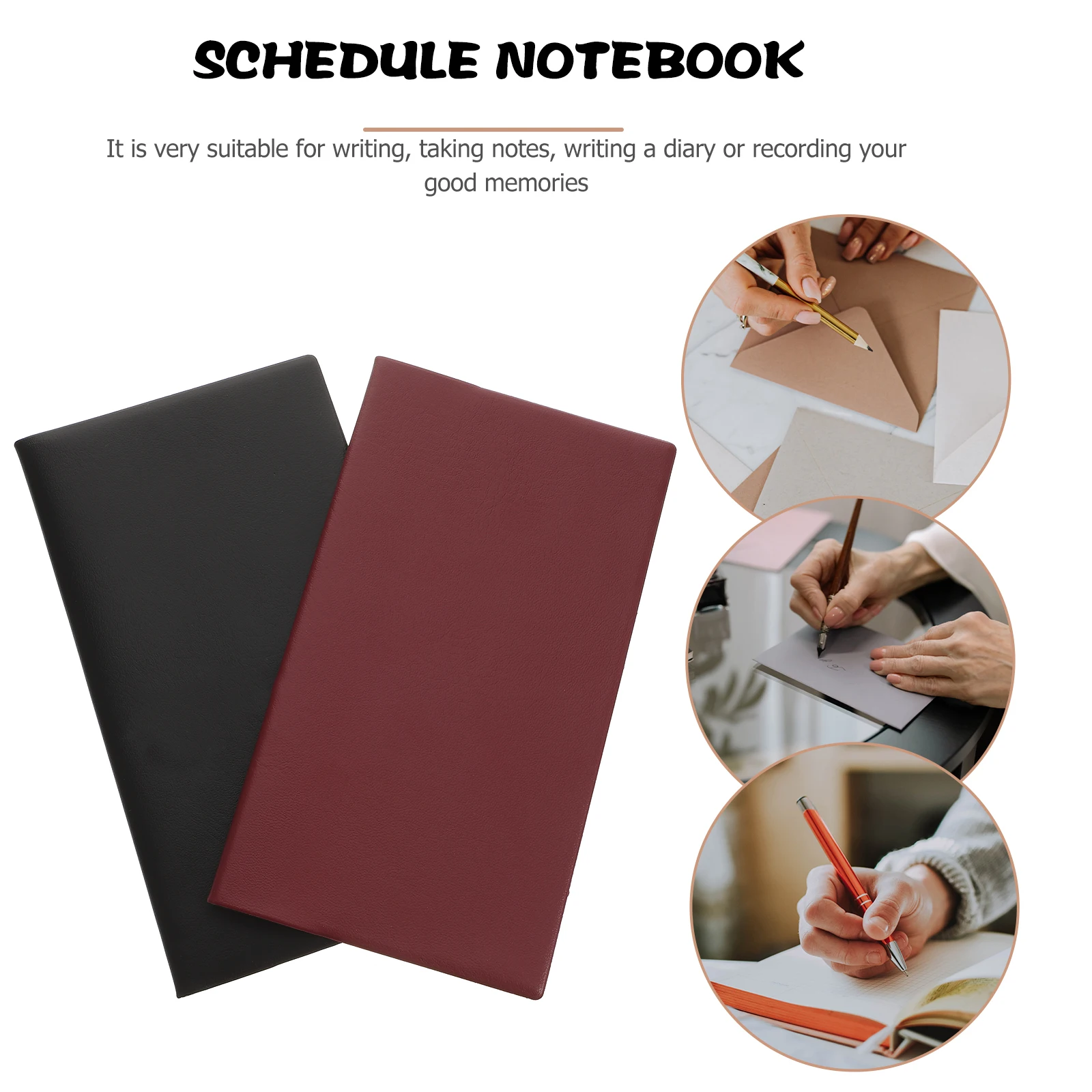 

2 шт. блокнот-планировщик легкий практичный портативный для студентов офисный бытовой блокнот для записи расписания ежедневный план