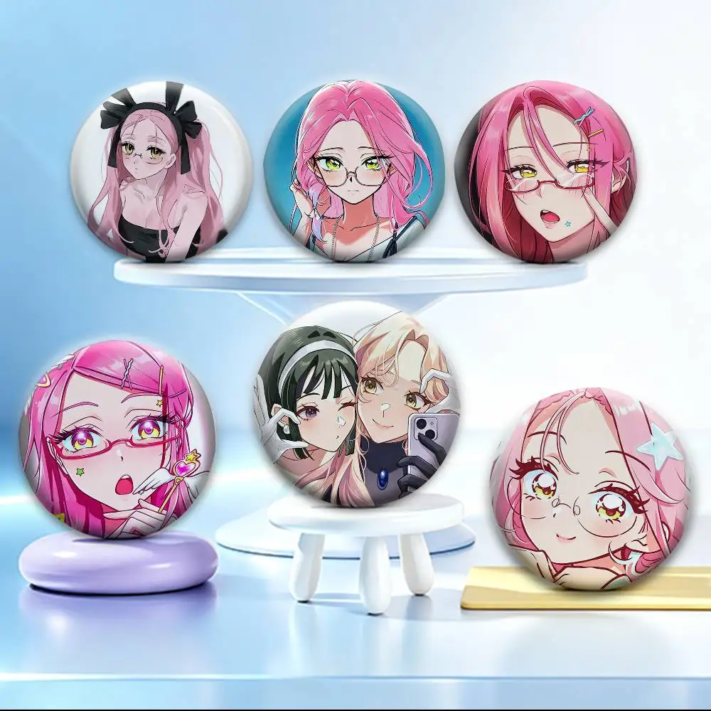 Cute Anime Mizi Alien Stage Character   Badges Creative Tinplate Button PinsBrooch Badge Clothes Backpack