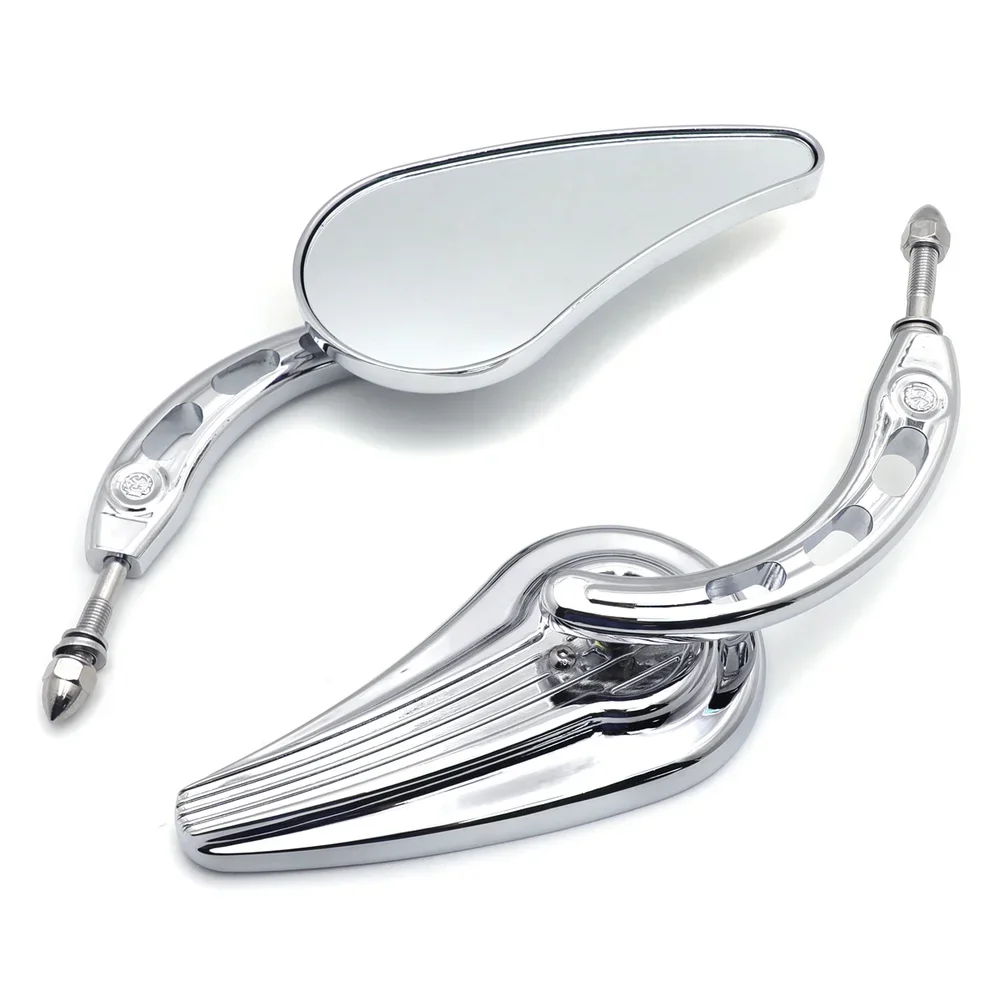 

Raindrop Side Mirrors For 1984and Up Harley Davidson Harley Softail Classic Deluxe Breakout Night Aftermarket Motorcycle Parts