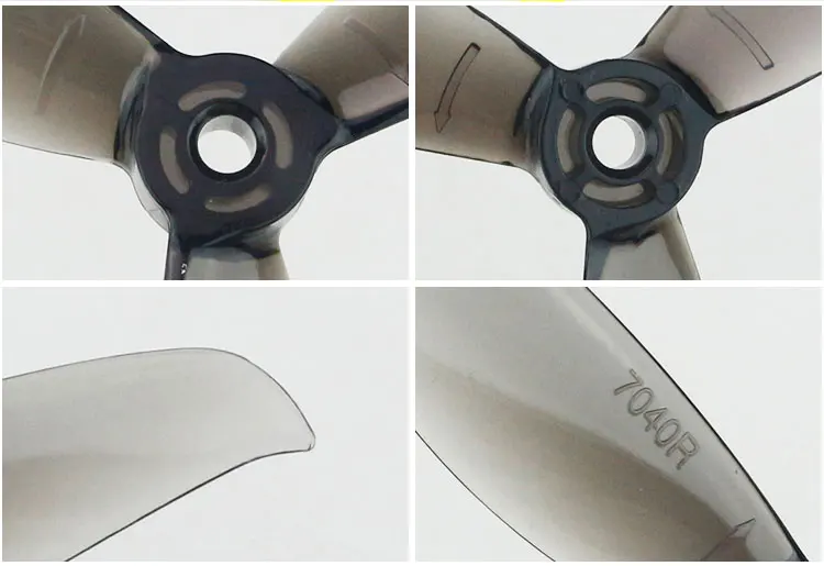 Hochwertige 7040 7 Zoll 3-Blatt/Trizyklon-Propeller 8 Paare für RC Drohne FPV Racing Freestyle DIY Zubehörteile – Detail 4