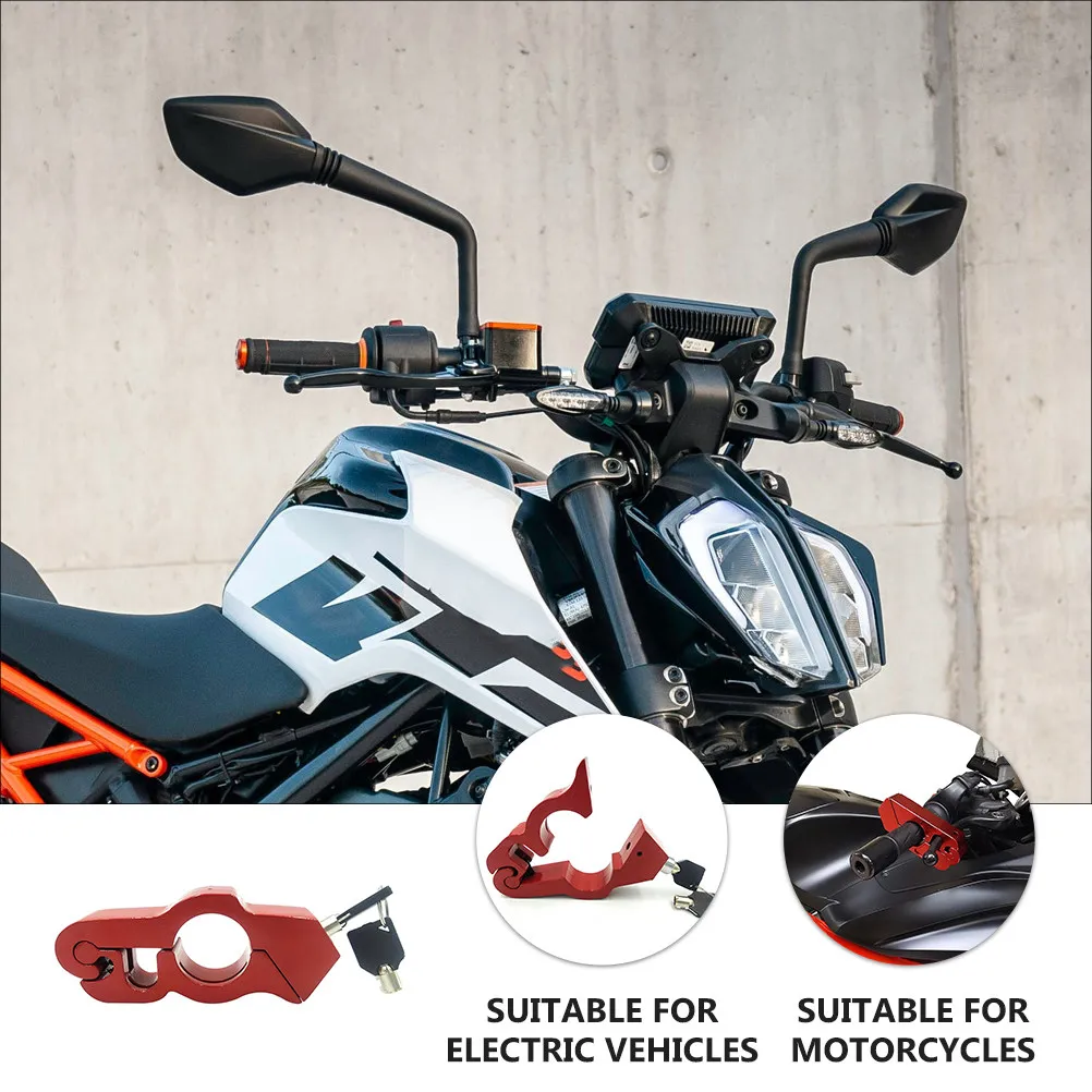 

1Set Heavy Duty Motorcycle Throttle Lock Handlebar Security Lock for Motorbike Scooter Atv Anti-Theft Aluminum Alloy Portable