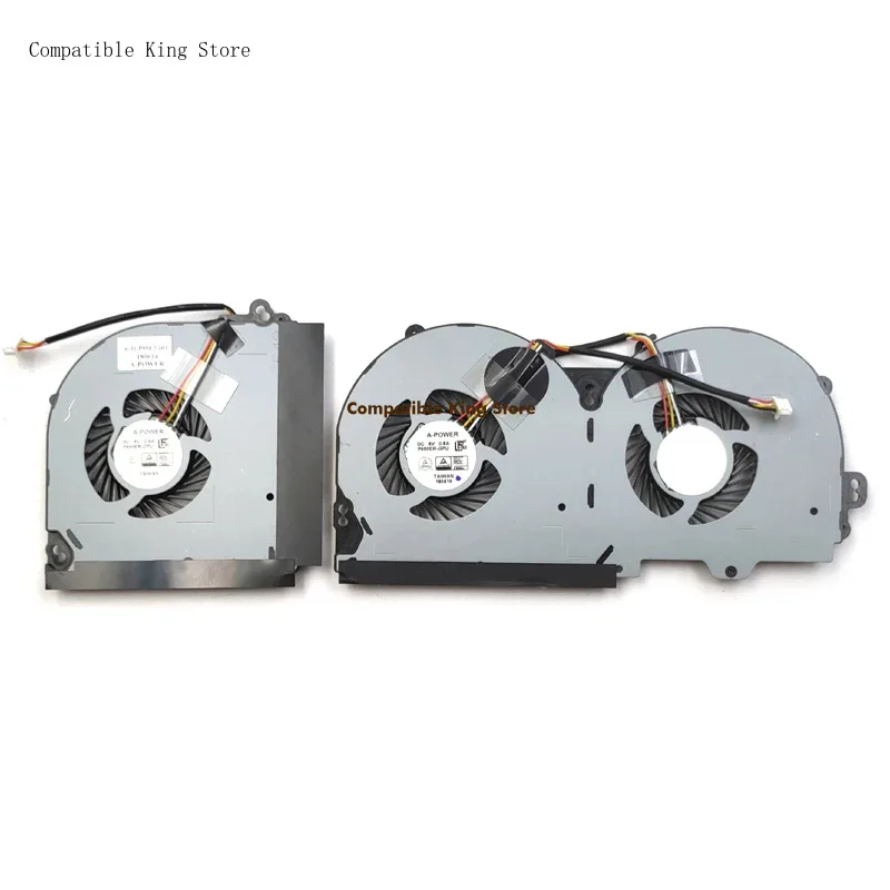 d+New For Clevo P950 P950HR P950ER T97 T96E T800 Series Laptop CPU & GPU Cooling Fan 4Pins