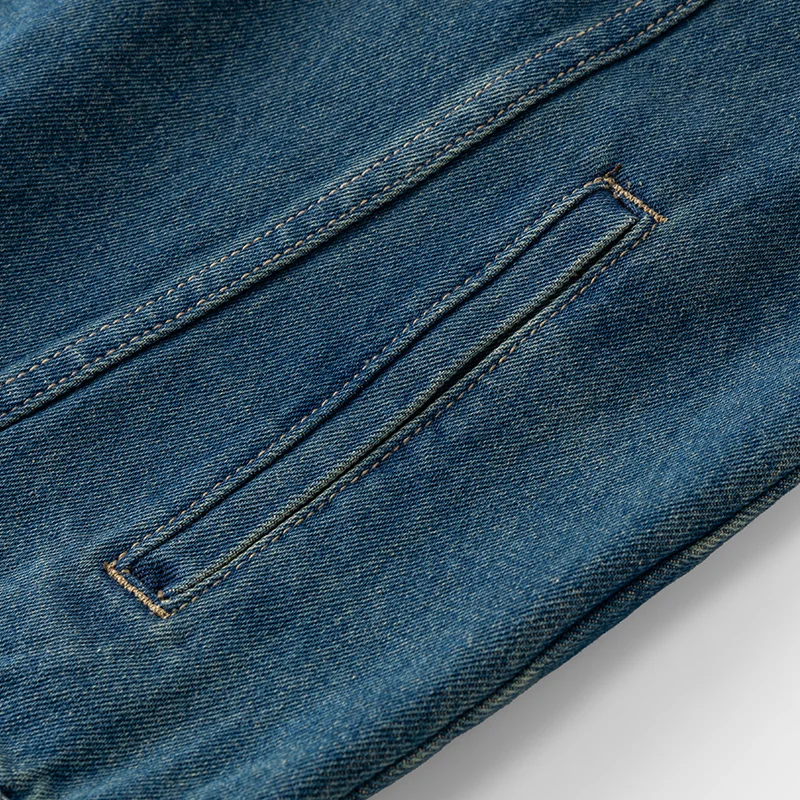 Men's Casual Non-Stretch Denim Jacket High Street Style Zipper Loose Workwear Jacket Plus Size Trendy Streetwear Top 116 Sbad72af8e94a4e2780d390bd9352bc49j