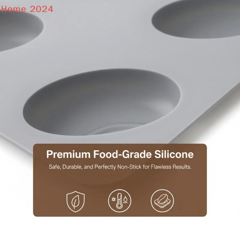 

[HGS]6/28Cavity DIY Silicone Pastry Molds Bean Forms Coffee Mousse Cake Mold For Baking French Dessert Cake Decorating Tools
