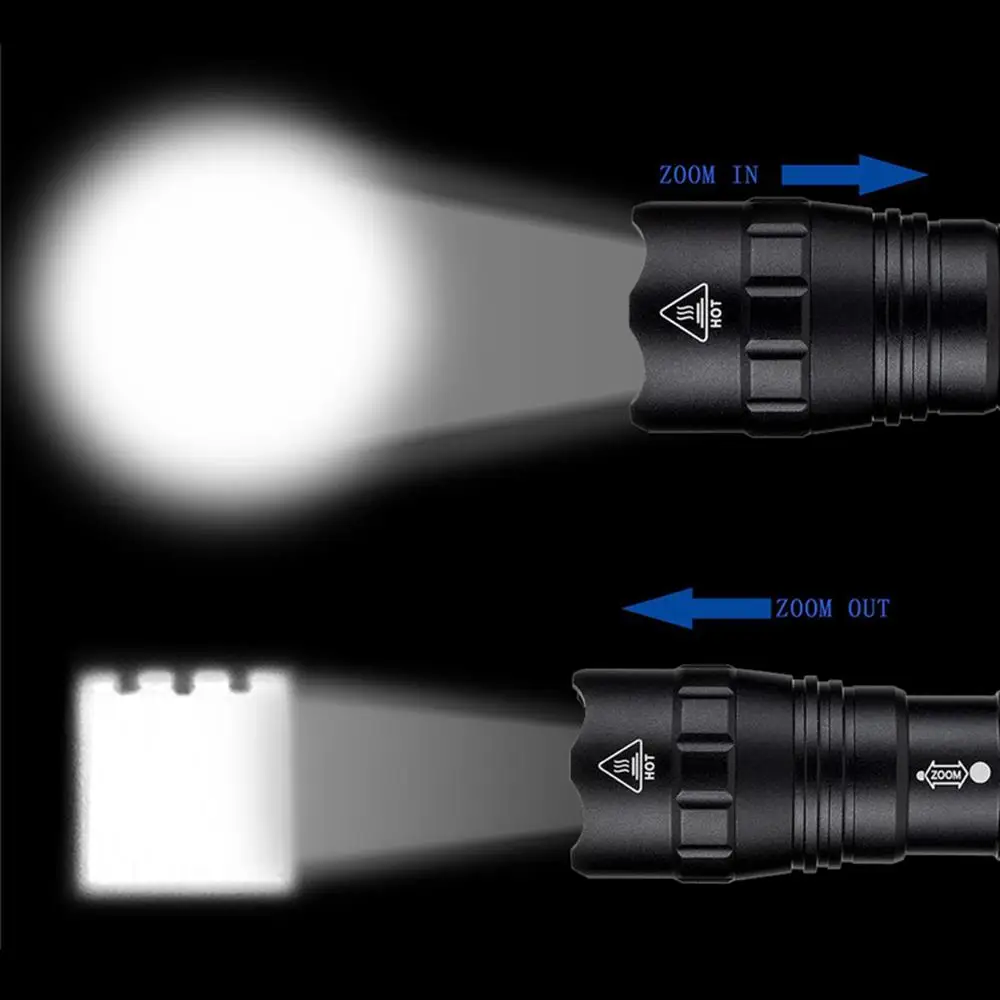 Linterna táctica zoom interruptor remoto alta potencia para aire libre - imagen 4