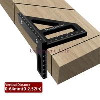 L1EE 45/90 Degree Aluminum Alloy Miters Triangle Ruler Woodworking Square Protractor High-Precision Measuring for Engineer