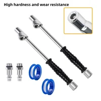 Para palanca de inflado de neumáticos, boquilla de doble cabezal divina con funda antideslizante, inflador rápido para camión, palanca de tracción de doble rueda divina