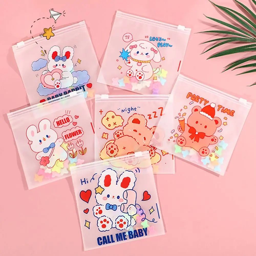 INS Waterproof Zipper Bag Transparent Plastic Storage Bag Large-Capacity Sealing Bag Student