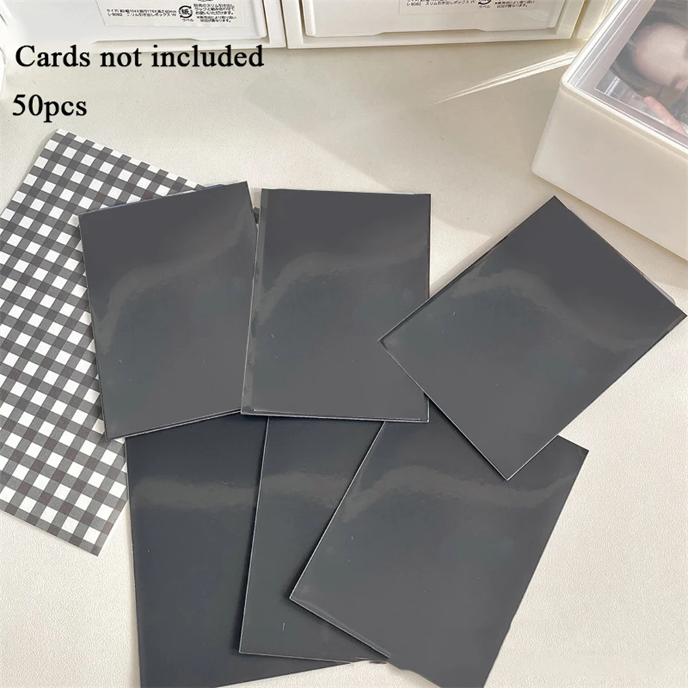 50pcs/pack Ice Cream Color Card Bag Photocard Sleeves Photo Cards Storage Bag Card Film Idol Photo Cards Protective Stationery