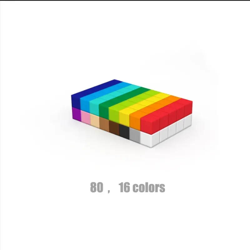 Designer bouwstenen Rainbow Cube kleurrijk verbindingsblok DIY-model kinderen speelgoed verjaardag kerstcadeaus voor kinderen speelgoed
