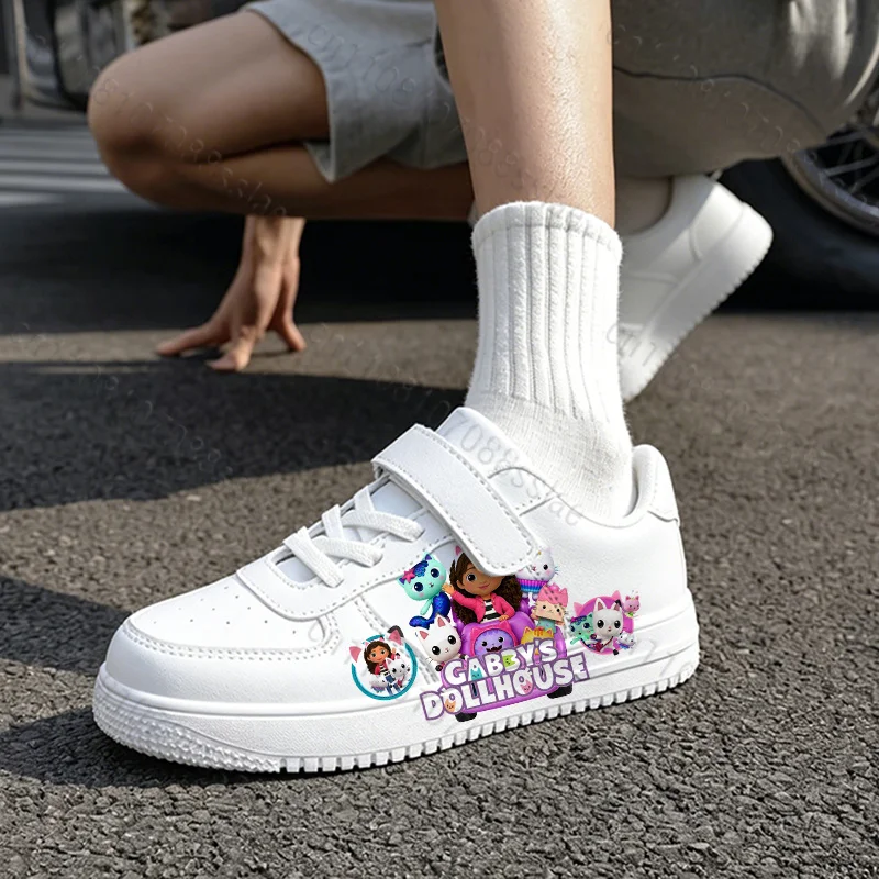 New Super Cute Gabby Dollhouse 3D Print Girls Shoes Simple Hot Selling Lace Up Shoes Products Niña Skateboarding Shoes