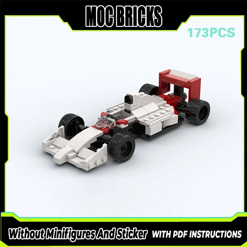 

City Car Model MOC Building Bricks MP4-5 Single-Seater Racing Car Modular Technology Gifts Holiday Assemble Children Toys Suit