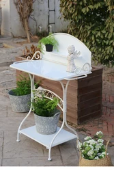 Creative  Iron Flower Stand for Garden Furniture Table Balcony Yard Patio Storage Decoration