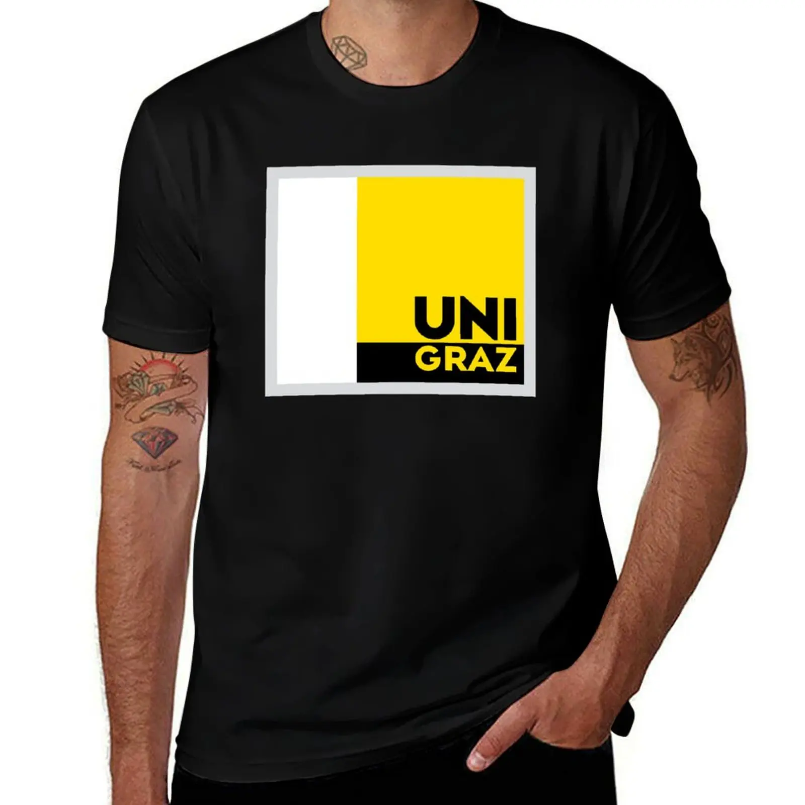 

Universitt Graz logo T-Shirt anime tshirt black cotton t-shirt plain for man package T-Shirt
