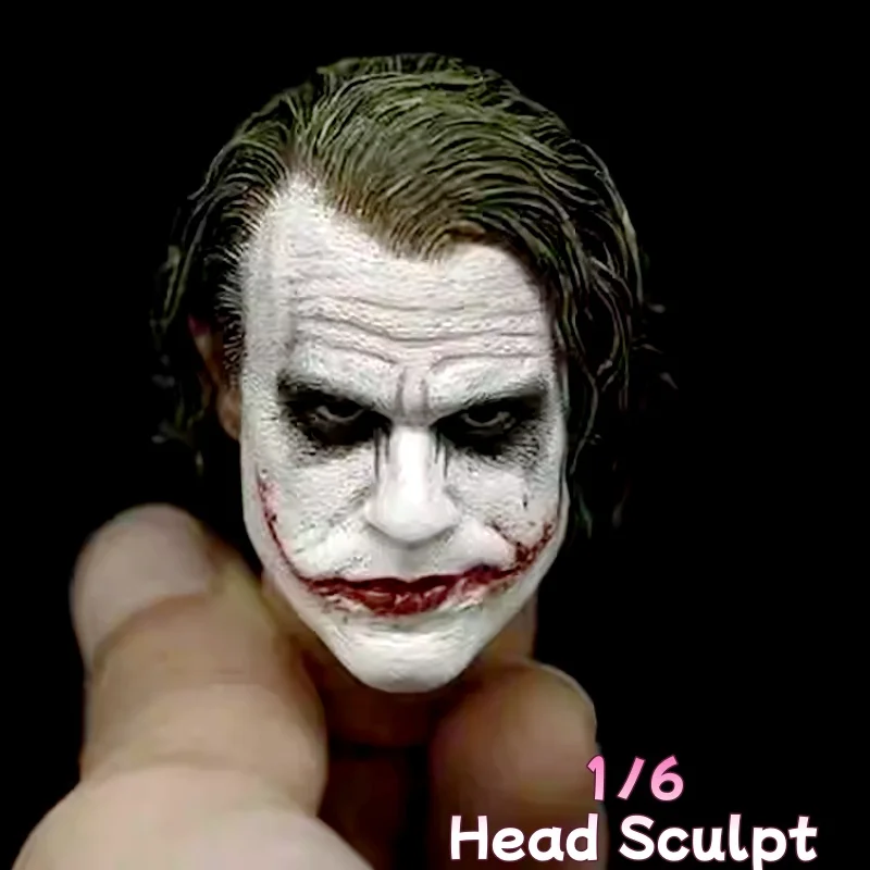 

in Stock 1/6 Scale Action Figure Head Sculpt 2.0 – Joker from Batman Begins, Heath Ledger Action Figure Head Sculpt