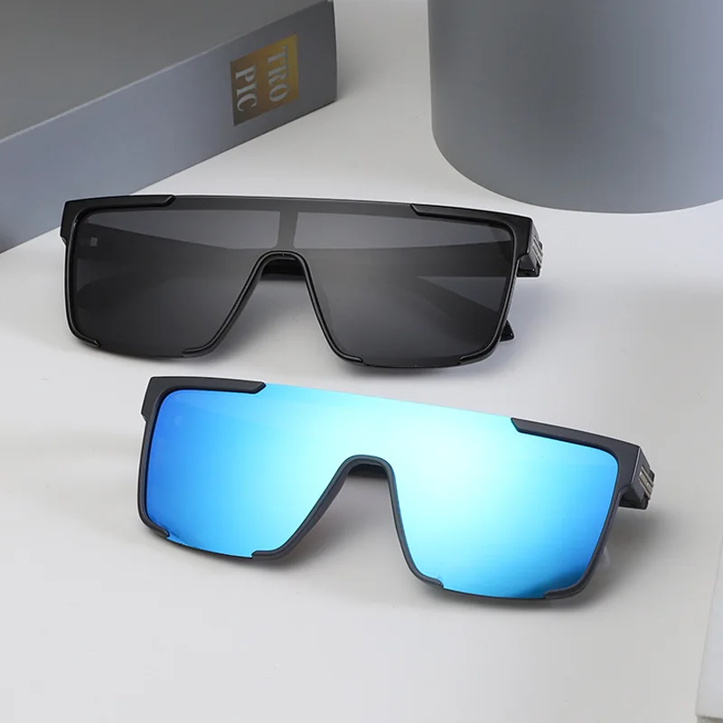 

Wrap-Around Windproof Iridescent Sports Sunglasses, New Unisex European American Trendy UV400 Eyewear for Cycling & Outdoor