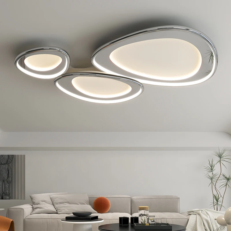 Minimalist Living Room Ceiling Light Full Spectrum Eye Protection Cobblestone Hall Lamp Fixtures Whole House Combination Package