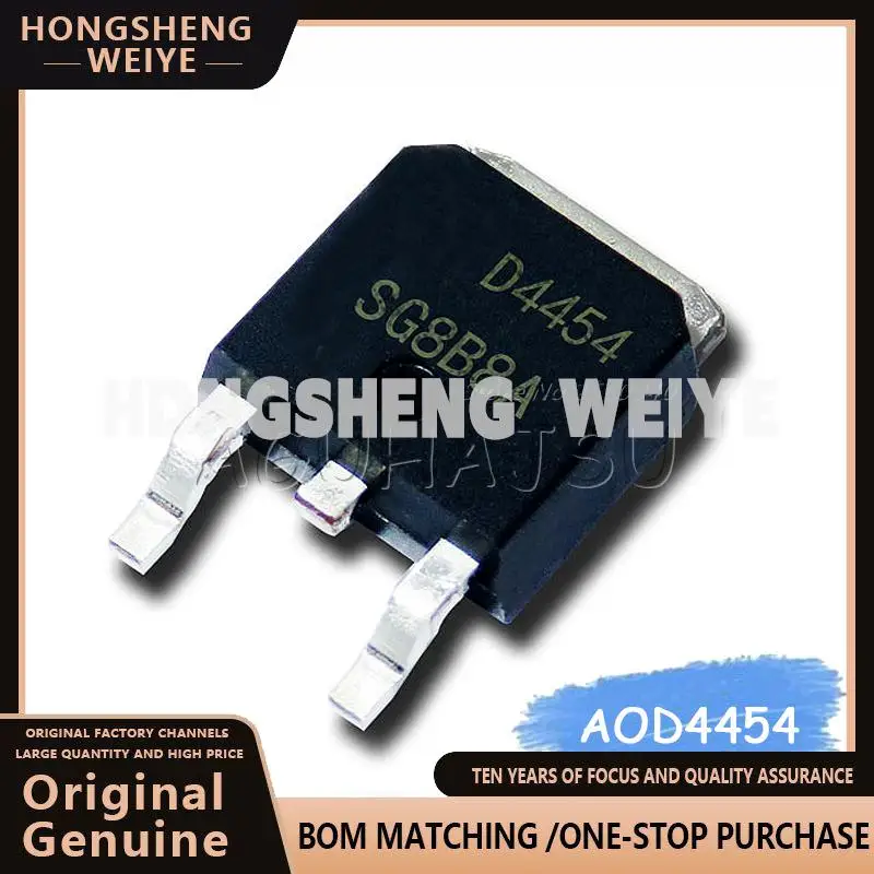 100%new 10pcs/lot AOD4454 TO-252 24454 TO252 D4454 MOS transistor liquid crystal new original