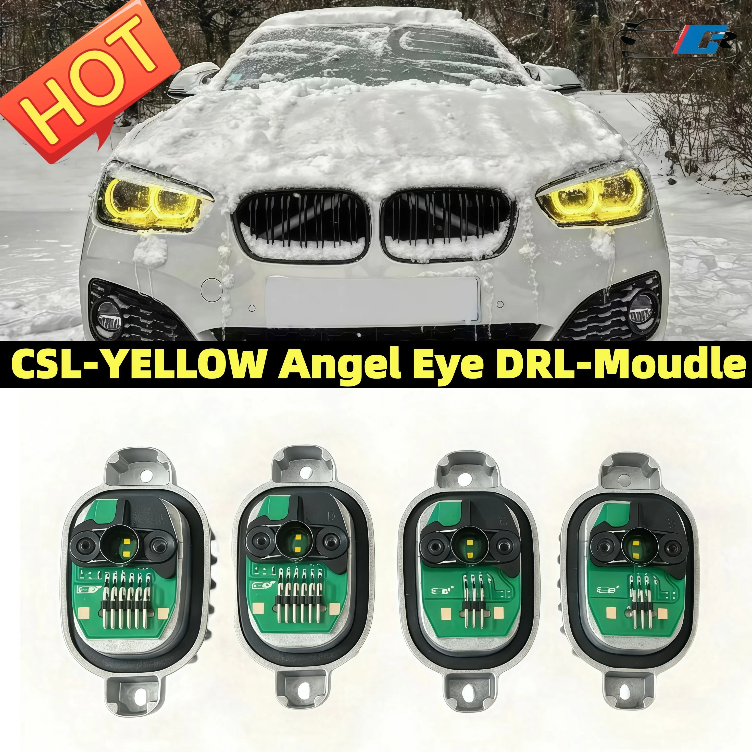 

63117428425 DRL LED Modules Angel eyes yellow For BMW 1 SERIES F20 F21 LCI 116i 118i 120i 125i 116d Headlight Replacement