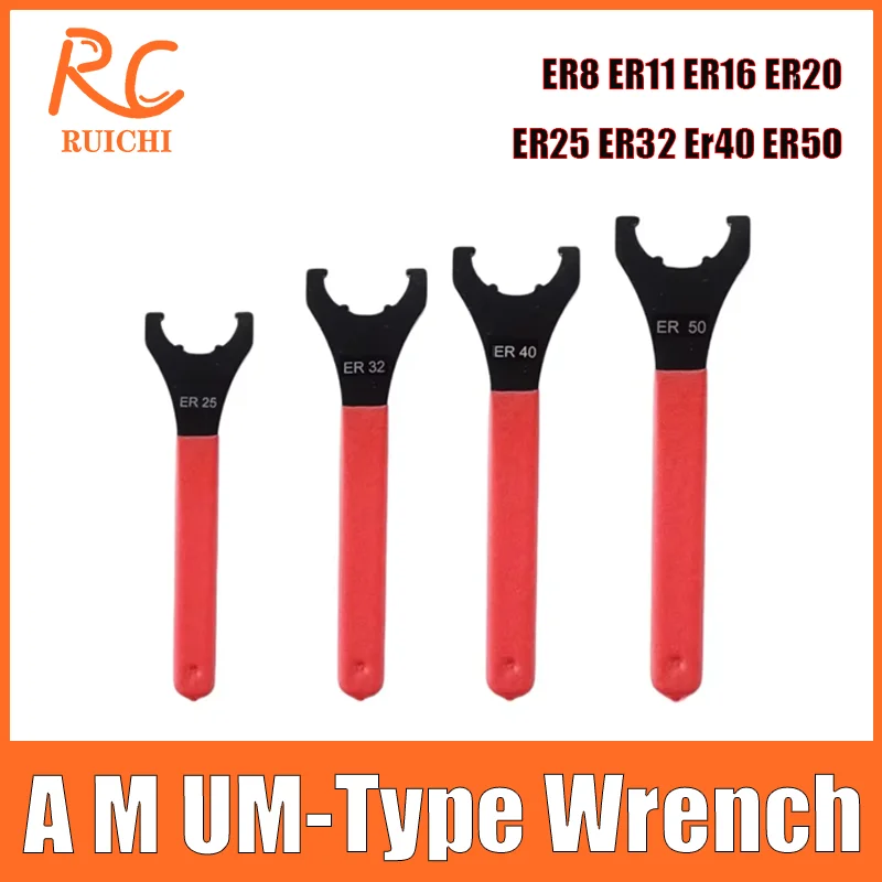 UM ER25 ER32 ER40 ER50 UM Type Collet Chuck Holder Spindle Nut Wrench CNC Milling Machine Cutter Lathe Tools Shank ER Spanner