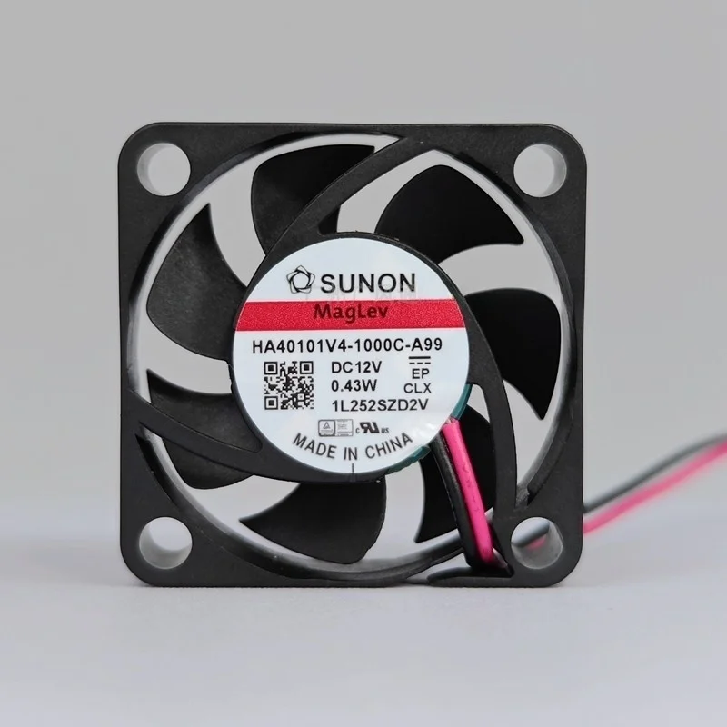 Novo ventilador de refrigeração HA40101V4-1000C-A99 HA40101V4-1000U-A99 12VDC 0,43W 2 fios 40x40x10mm ventilador silencioso