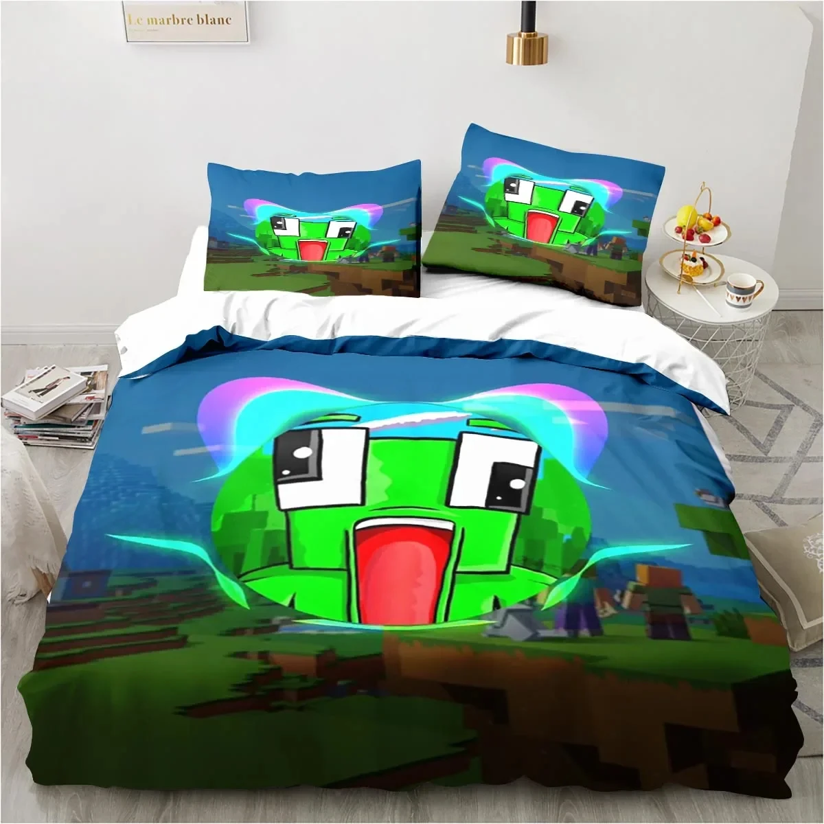 3D Printing Cartoons Play Unspeakable Bedding Set Bedroom Soft Bedspreads for Bed Comfortable Duvet Cover Quilt and Pillowcase