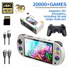 Console de jogos portátil retrô M22 Pro 64/128GB 20000+ videogames 30+ emuladores, tela de 5,0 polegadas 3000mAh com controlador de jogo