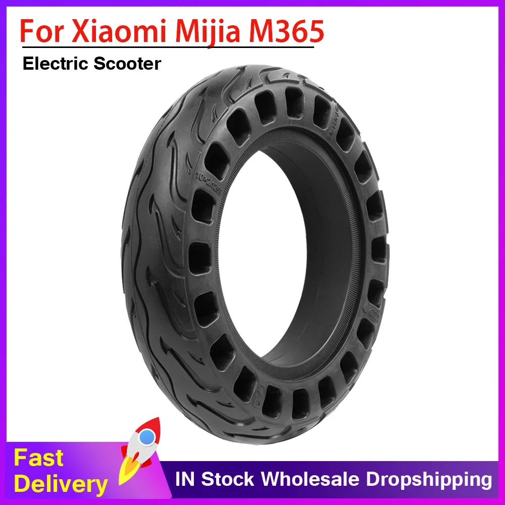 Explosion-proof 10 Inch 10x2.125 Solid Tyre Tubeless Tire for Xiaomi Mijia M365 Electric Scooter Non-Pneumatic Accessories