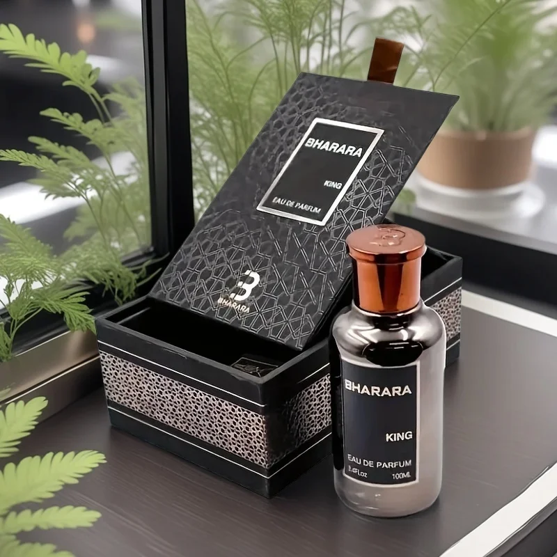 

Complete Fragrance Kit for Men Sleek Black Rose Gold Design Eau De Toilette Set Classic Aromatic Scented Gift for Him