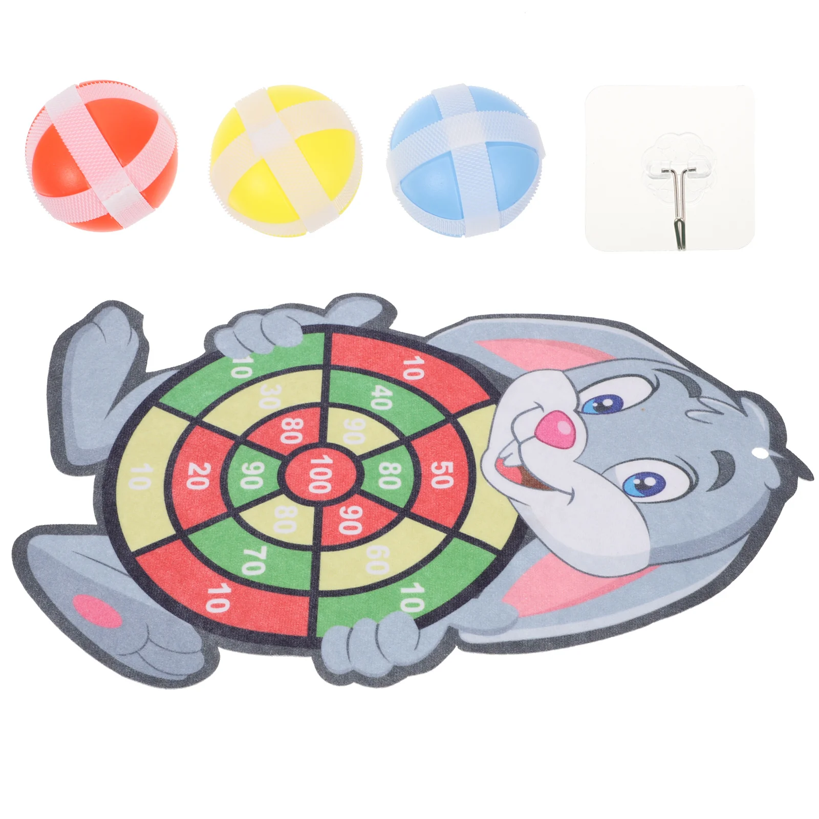 

1Set Sticky Ball Dartboard for Entertainment Educational Motor Skill Development Game Set Lightweight Portable Play
