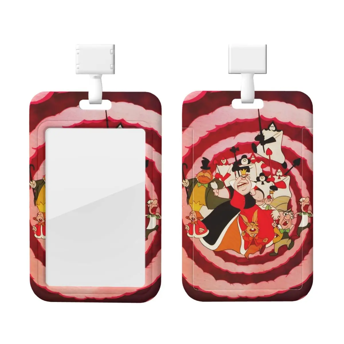 

Custom Cheshire Cat Cartoon Card Badge Holder Card Holder Alice in Wonderland Neck Strap ID Credential Holder For Nurse