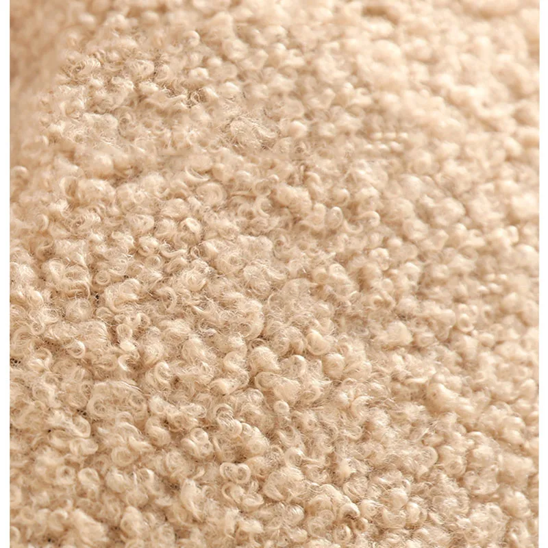 Women Winter Keep Warm Add Velvet Thickened Gloves Cute Lovely Sweety Solid Windproof Imitation Teddy Hair Mittens
