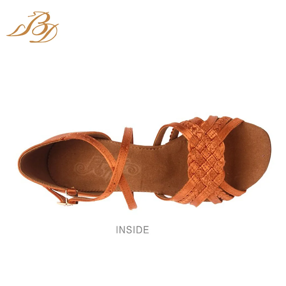 Bd dança festa sapatos de dança de salão para estilo latino social salto alto sapato sandálias prática tênis mulher luxo 2360b Resistência ao desgaste Antideslizante Suação. Sapatos desportivos Genuino Profissionais