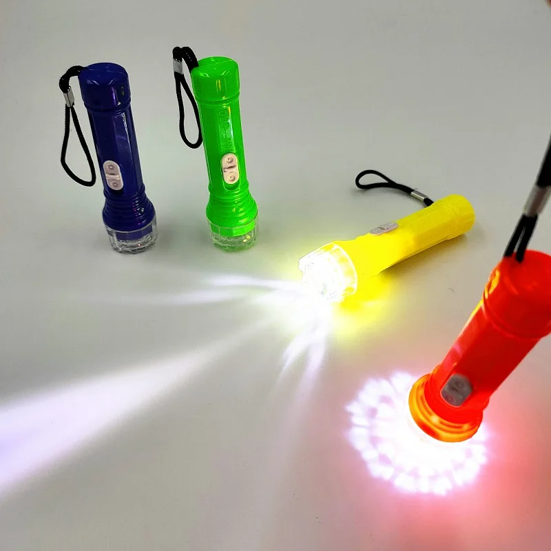 Powerful Mini Led Flashlight Fun glare 3800Lm Torch light flashlight children\'s glowing toy Lamp Night Light wholesale practical