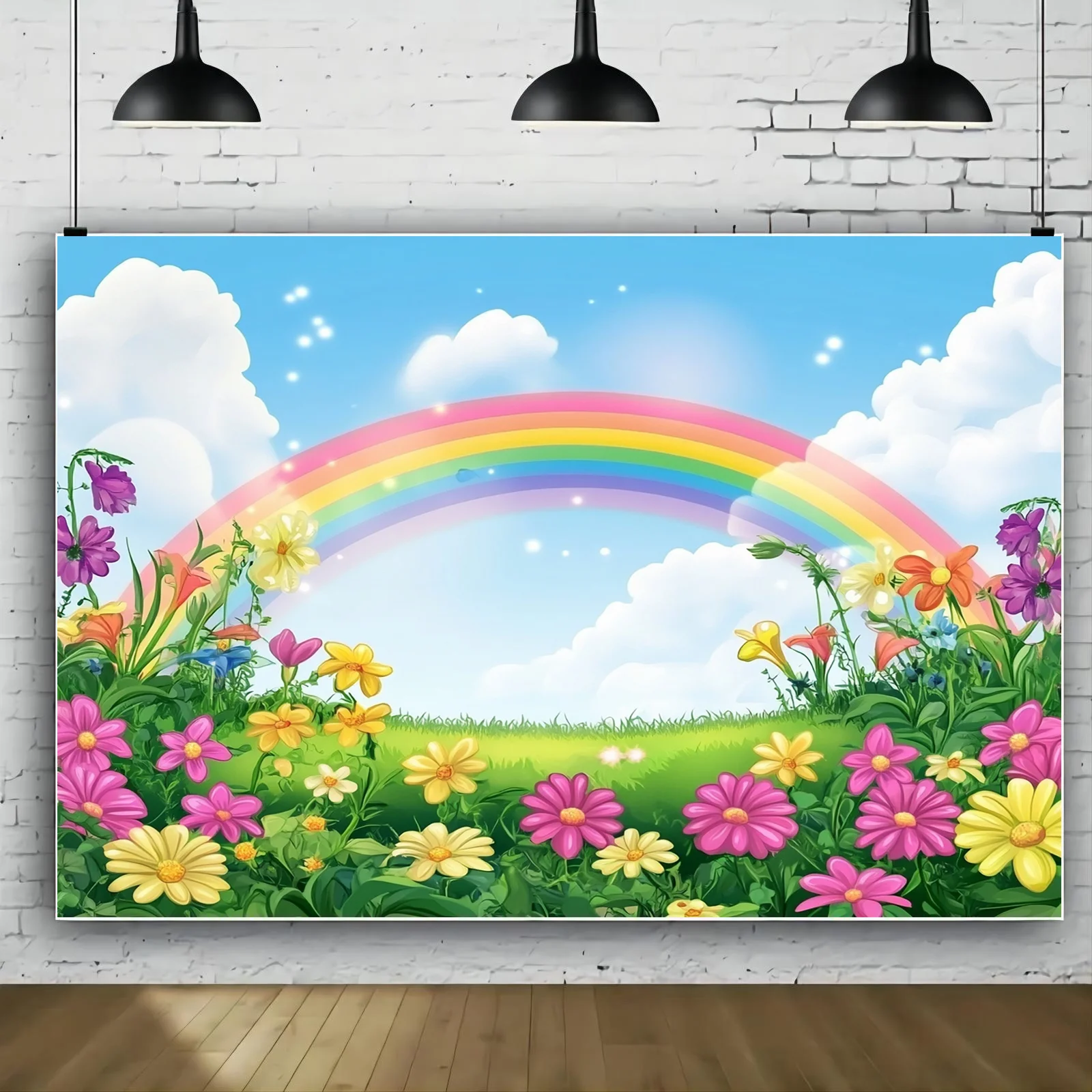 Multi functional photography props, rainbow, flowers, sunshine, suitable for weddings, birthdays, anniversaries
