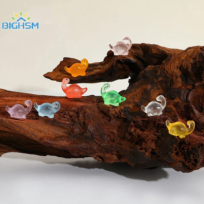 DIY Handmade Luminous Long -necked Dragon Resin Micro Landscape Ornament Shoots Props Micro Landscape Ornaments Home Accessori