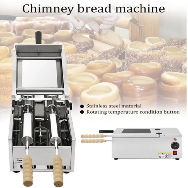 

New Small Chimney Cake Oven Electric Hungarian Drum Bread Maker With Mold