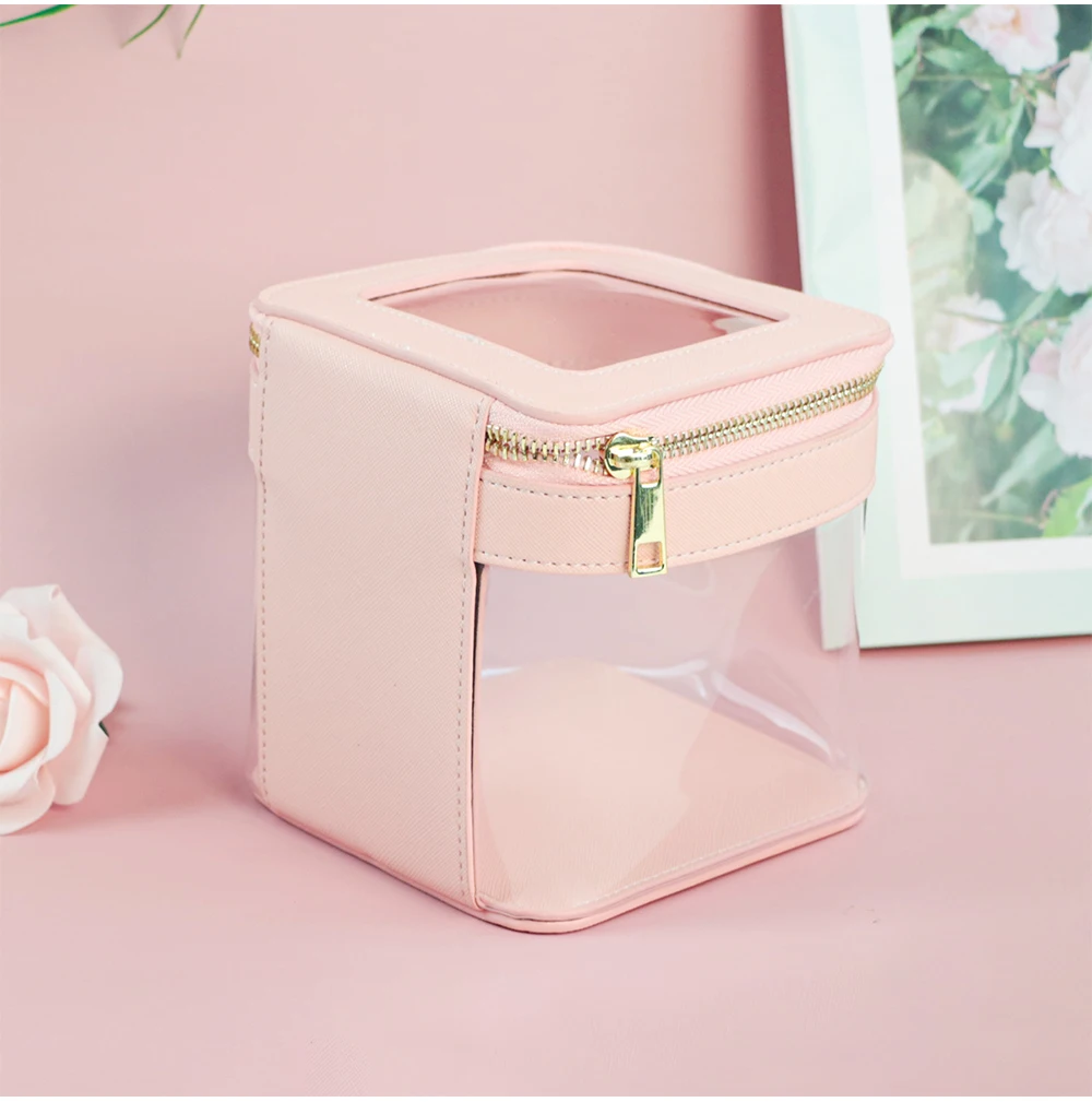 Anpassbare Kosmetiktasche und Toilettentasche mit Namensbuchstaben, transparentes und visuelles Design, großes Fassungsvermögen, tragbar für Reisen – Detail 7