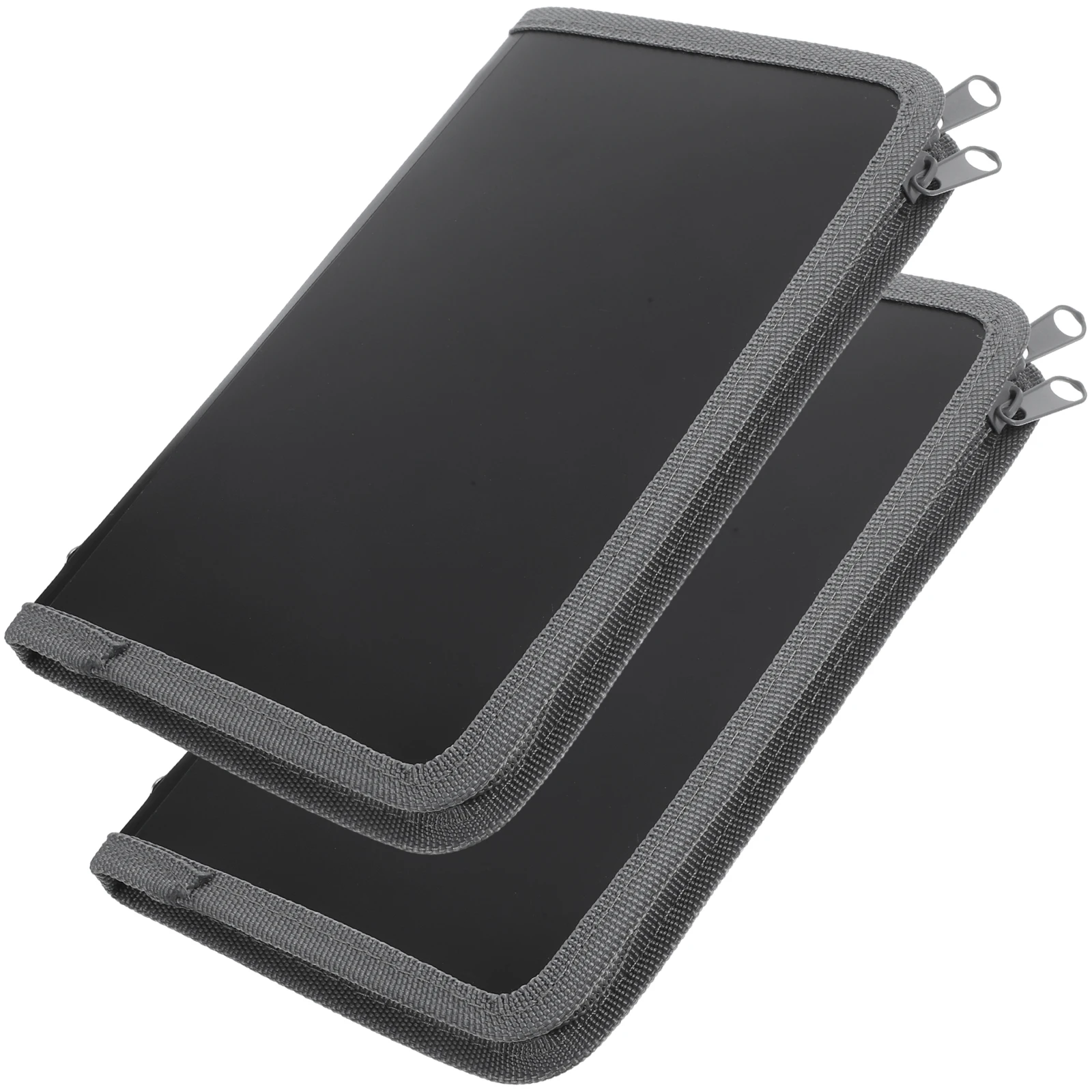 

2 шт. A6 мини-папки-гармошки на молнии органайзеры для документов для квитков прозрачные страницы противоизносные