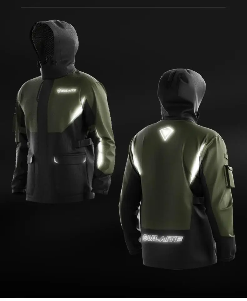 2025 Hot Selling Latest Design Motorbike Uniform High Quality Mens Long Lasting Motorcycle Raincoat Uniform