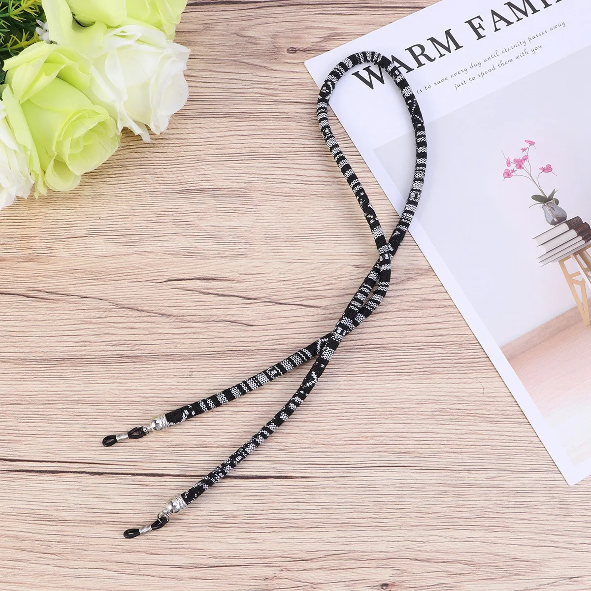 

Anti-Lost Eyeglasses Chain Ethnic Style Adjustable Cotton Wool Eyewear Retainer For Reading Glasses Sunglasses Optical Frames