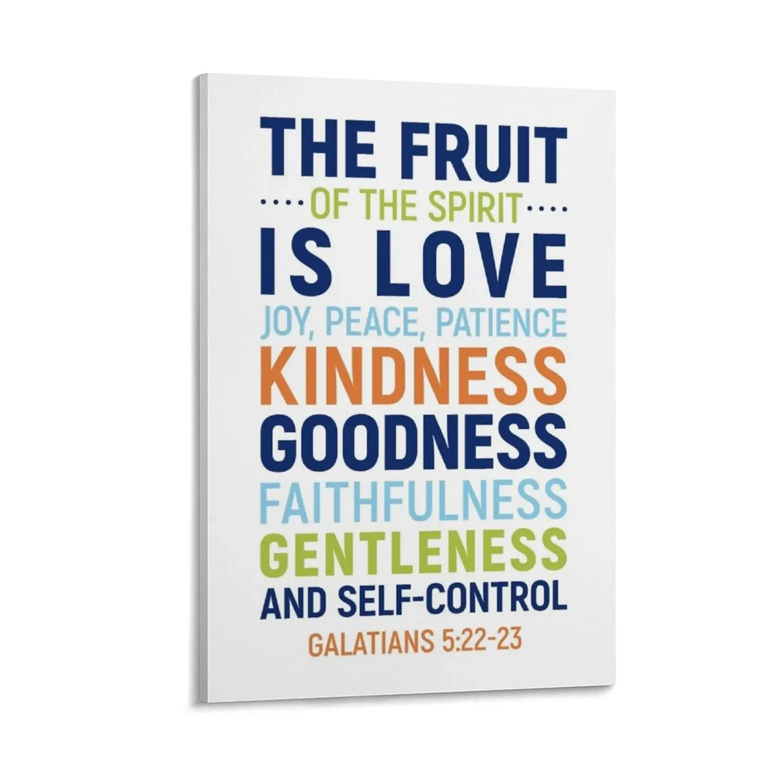 

The Fruit Of The Spirit Is Love Joy Peace, Galatians 5:22-23, Bible Verse Canvas Painting anime decoration Wall posters