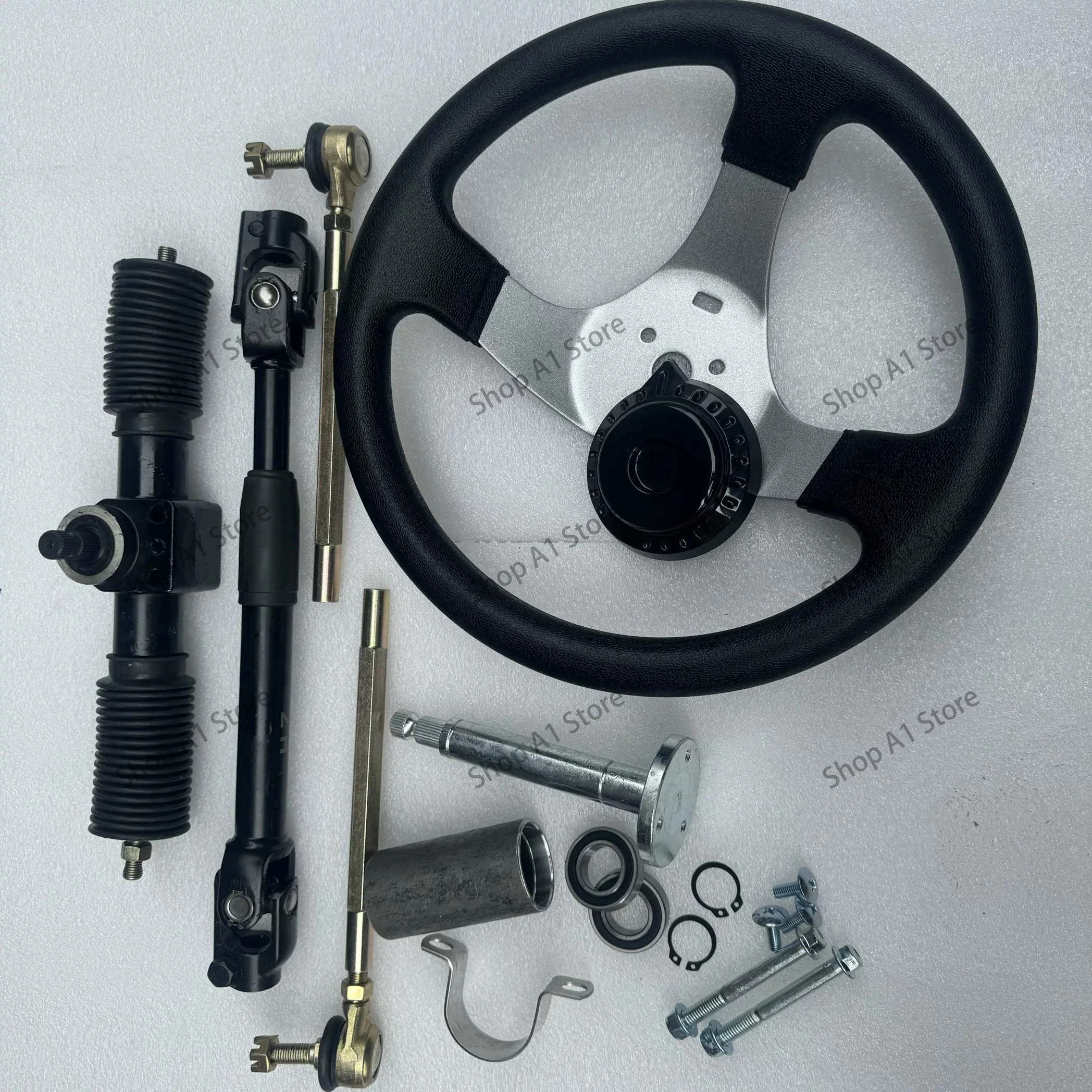 Homemade four-wheeled electric vehicle ATV kart 32-42CM aluminum steering wheel steering 1.5-2 turns